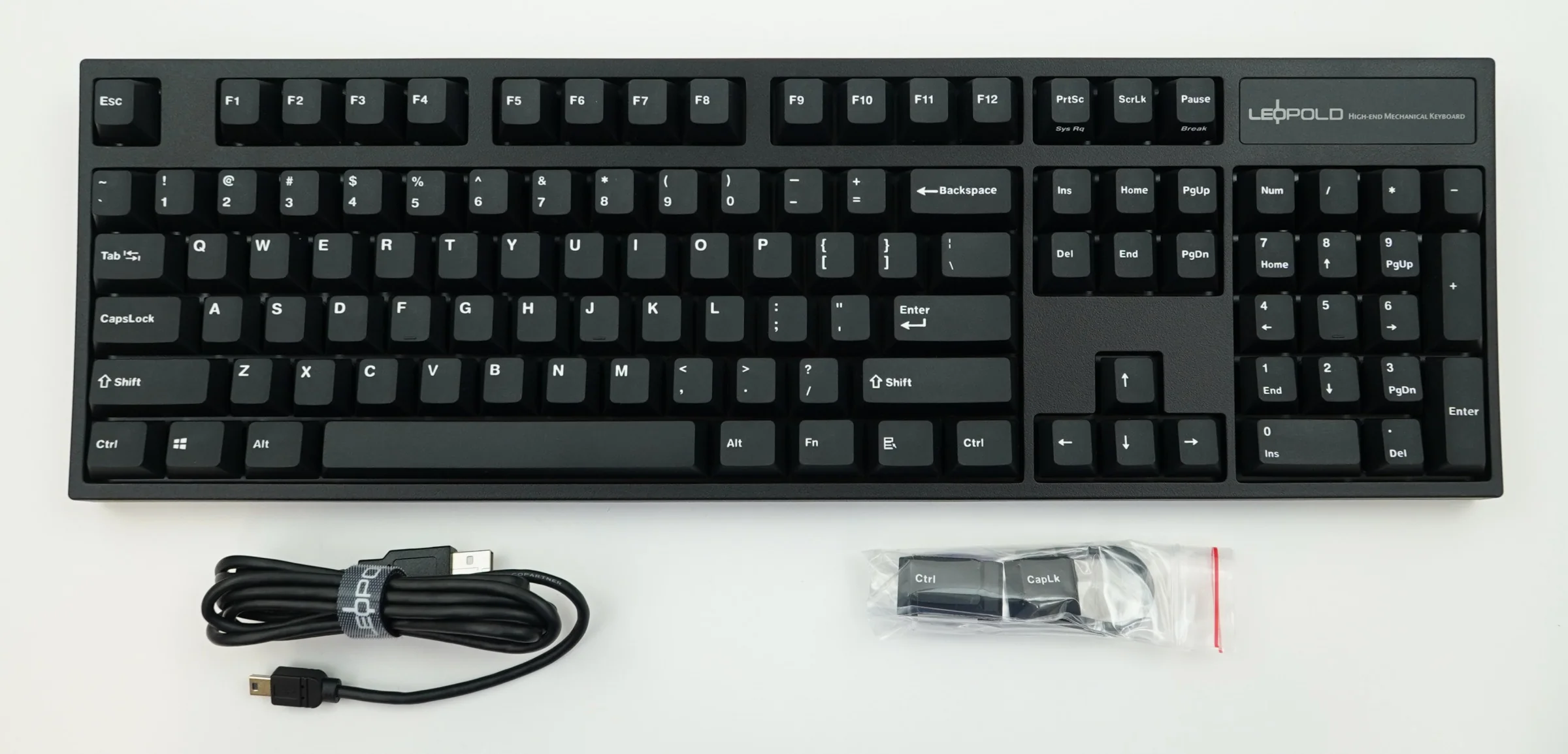Leopold FC900R Black PD Double Shot PBT Mechanical Keyboard - Image 7