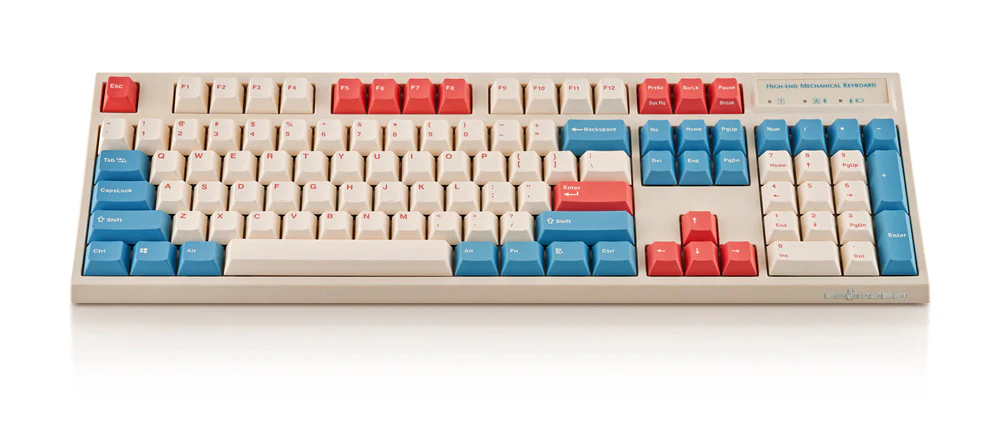 Leopold FC900RBT Coral/Blue Bluetooth PD Double Shot PBT Mechanical Keyboard - Image 2