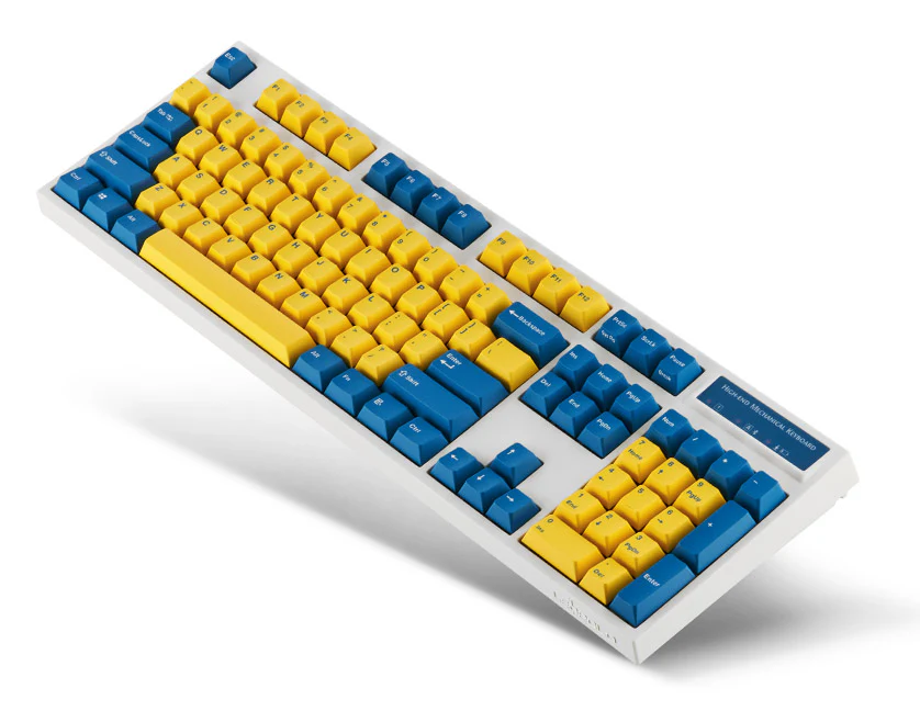 Leopold FC900RBT Bluetooth Yellow/Blue PD Double Shot PBT Mechanical Keyboard - Image 3