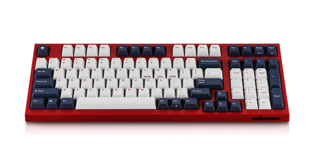 Leopold FC980MBT White Blue Star Bluetooth PD Double Shot PBT Mechanical Keyboard - Image 2