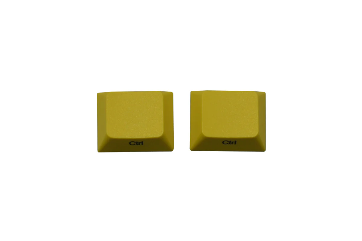 Leopold Yellow Control Front Side Print 2 Key Cherry Profile Dye Sub PBT Keycaps