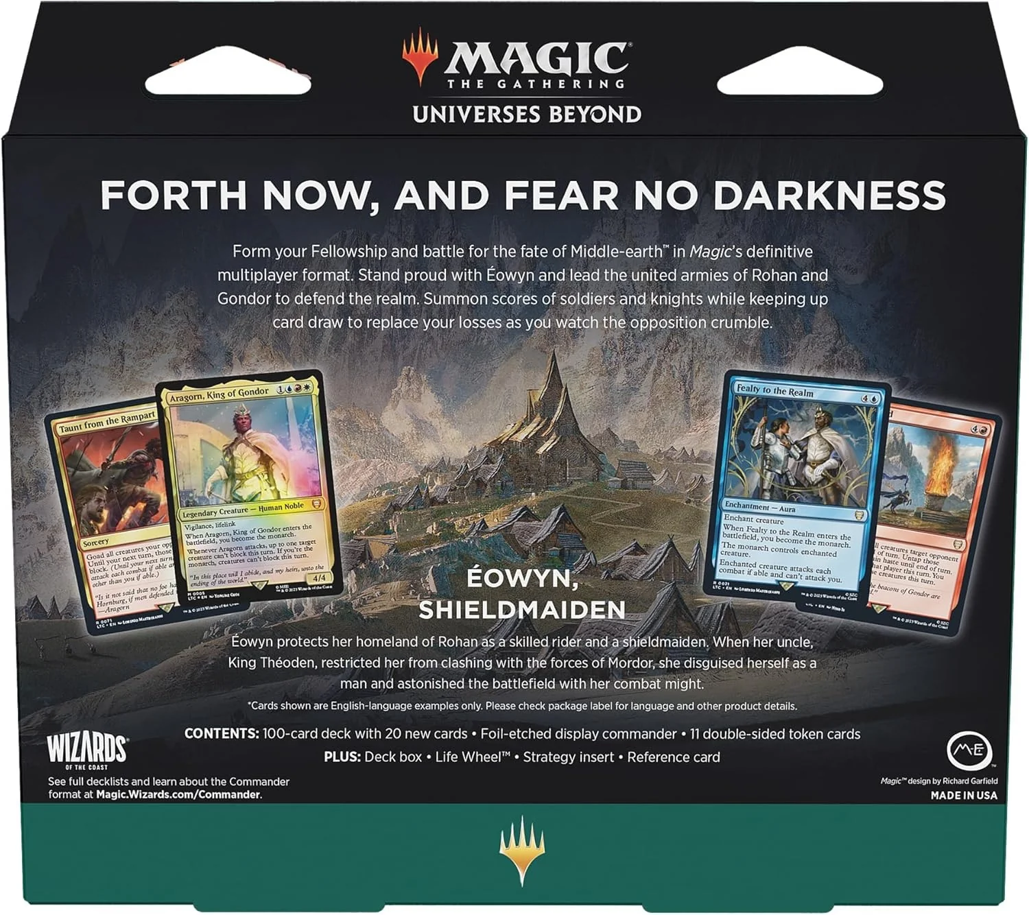 Magic the Gathering Lord of the Rings Tales of Middle Earth Commander Deck Riders of Rohan - Image 2