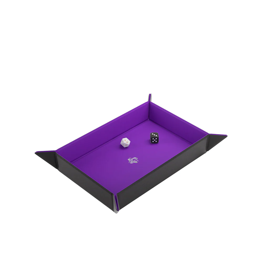 Magnetic Dice Tray Rectangular Black/Purple - Image 4