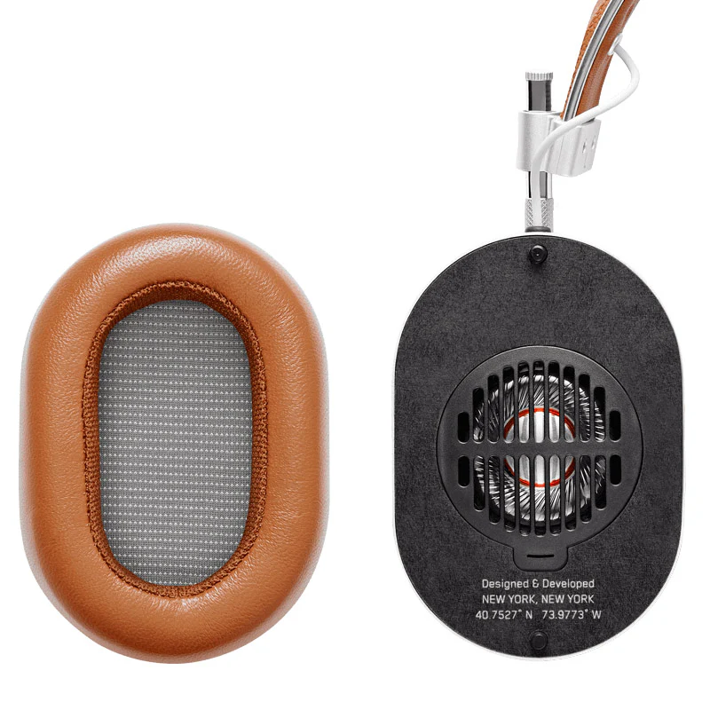 Master & Dynamic MH40 Wireless Over Ear Headphones Brown/Silver - Image 3