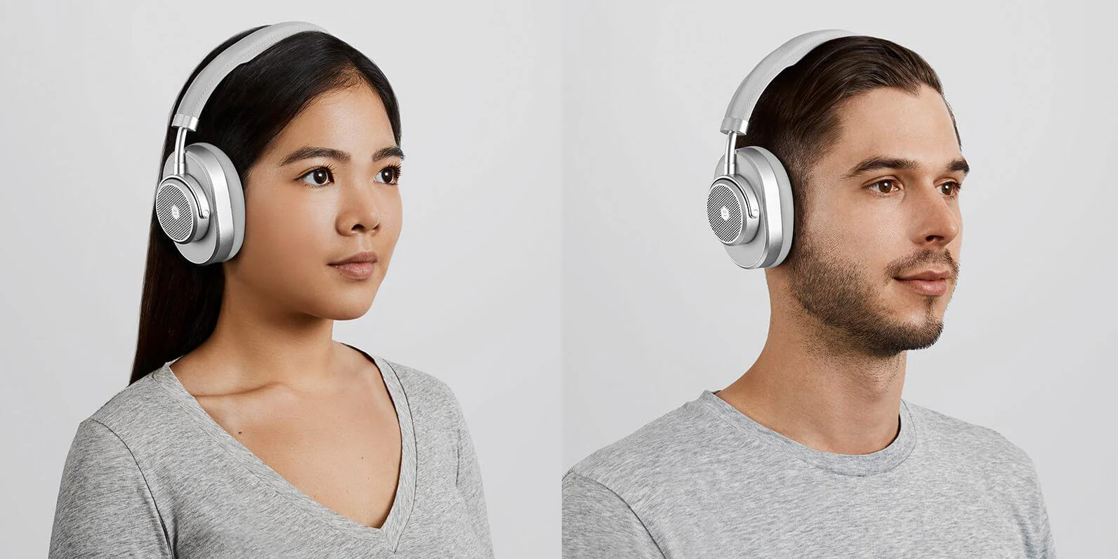 Master & Dynamic MW65 ANC Over Ear Wireless Headphones Silver/Grey - Image 5
