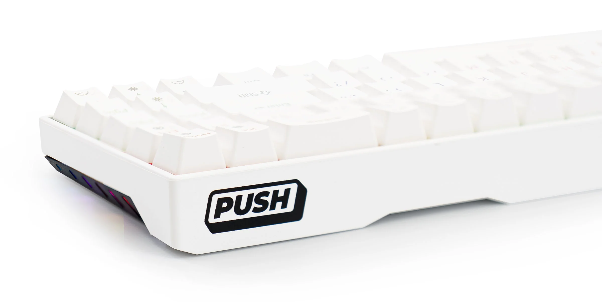 Meko Push White 65% Hotswap Bluetooth RGB Double Shot ABS Mechanical Keyboard - Image 5
