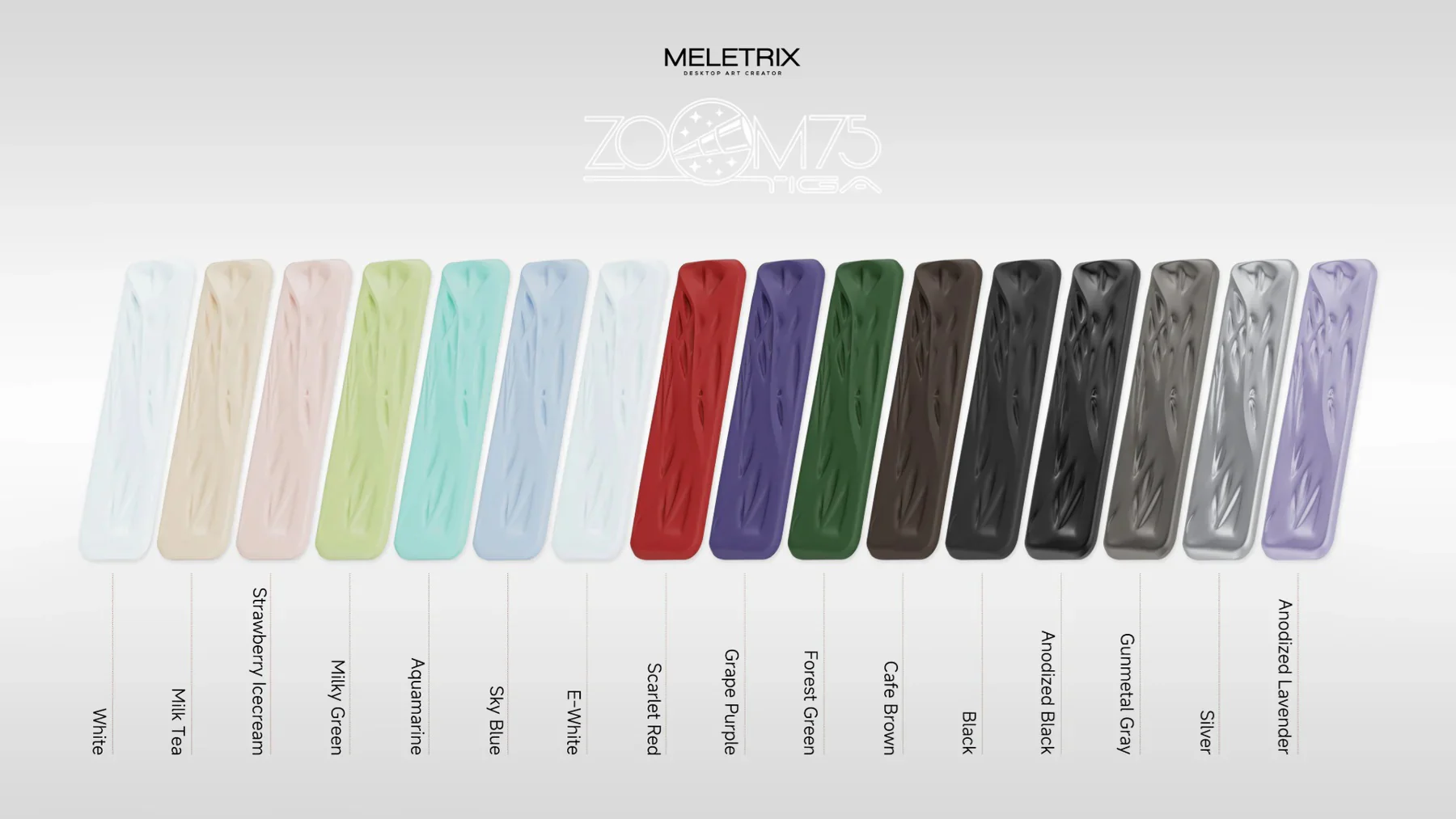 Meletrix x Elipsis Mercury Aluminum Wrist Rest Group Buy