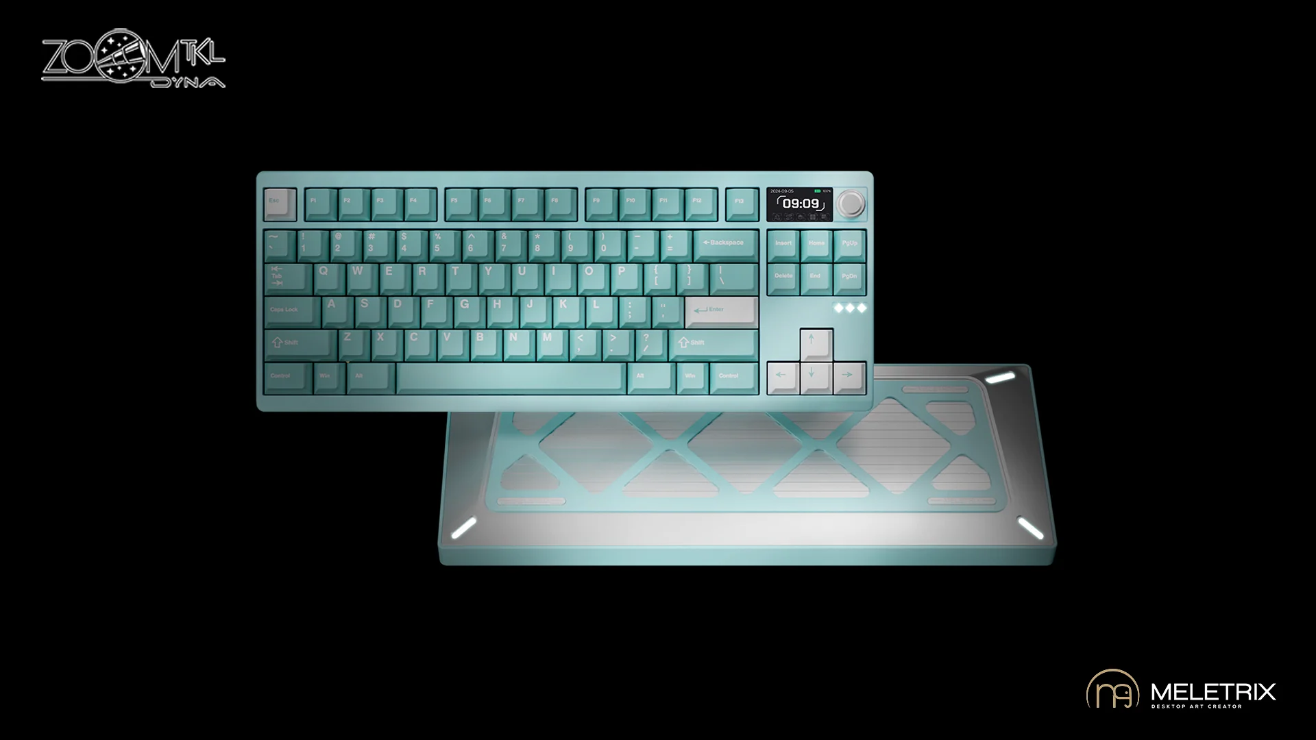 Meletrix Zoom TKL DYNA Aluminum Barebones Wireless DIY Keyboard Kit Group Buy - Image 16