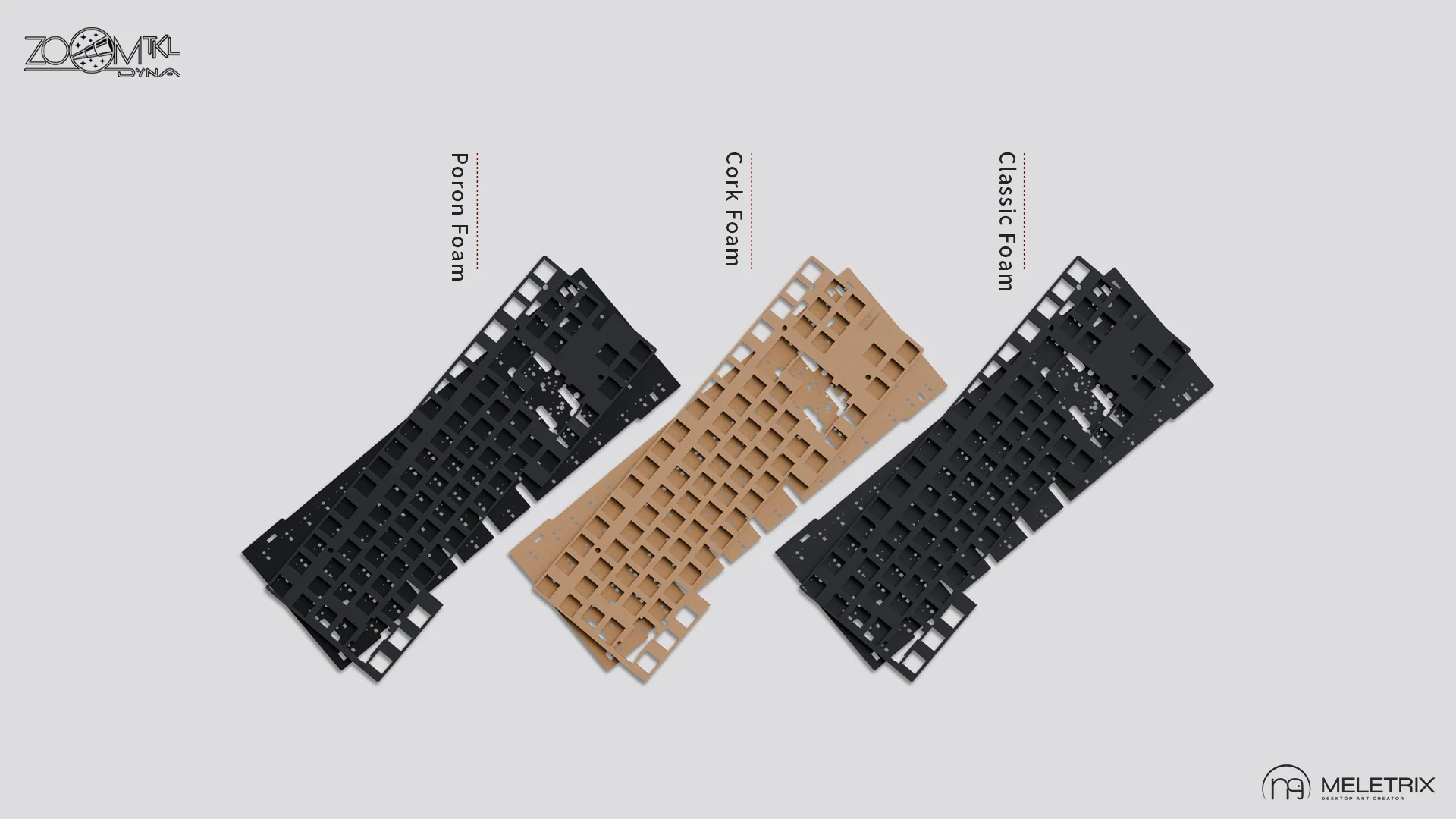 Meletrix Zoom TKL DYNA Aluminum Barebones Wireless DIY Keyboard Kit Group Buy - Image 4