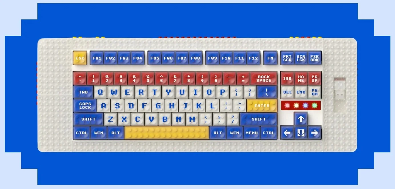 MelGeek Pixel Palette Brick Built TKL Hotswap Bluetooth 5.1 and 2.4 GHz. RGB Mechanical Keyboard - Image 2
