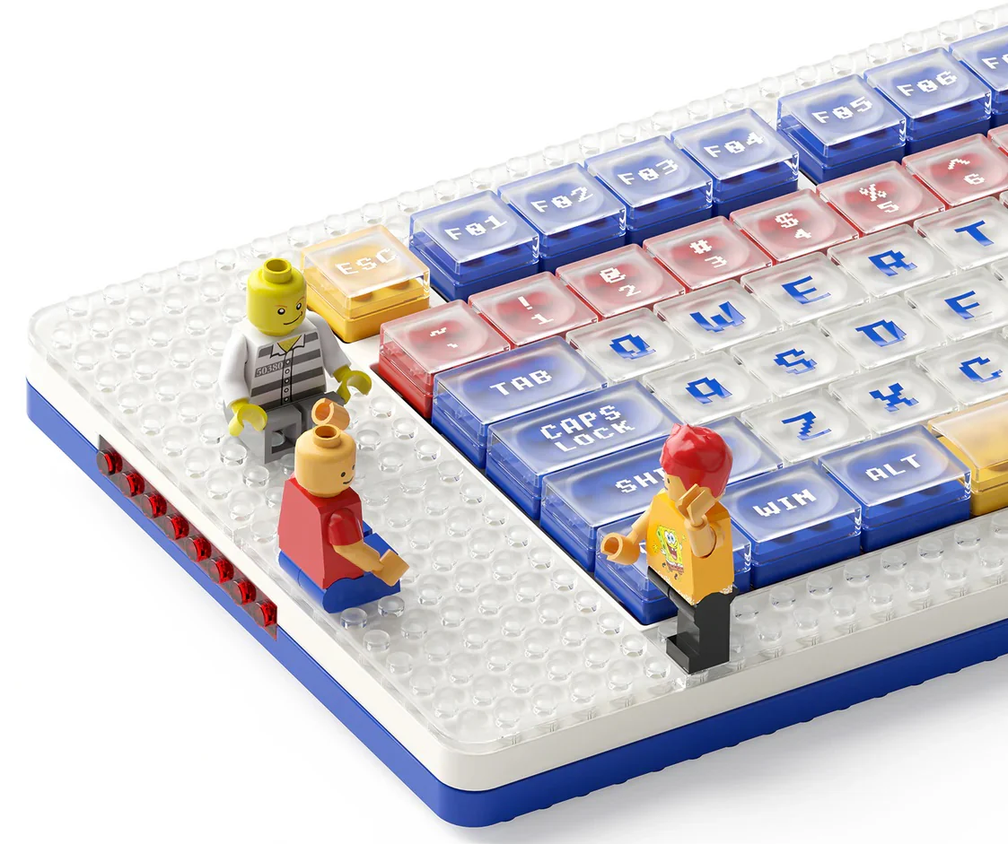 MelGeek Pixel Palette Brick Built TKL Hotswap Bluetooth 5.1 and 2.4 GHz. RGB Mechanical Keyboard - Image 3