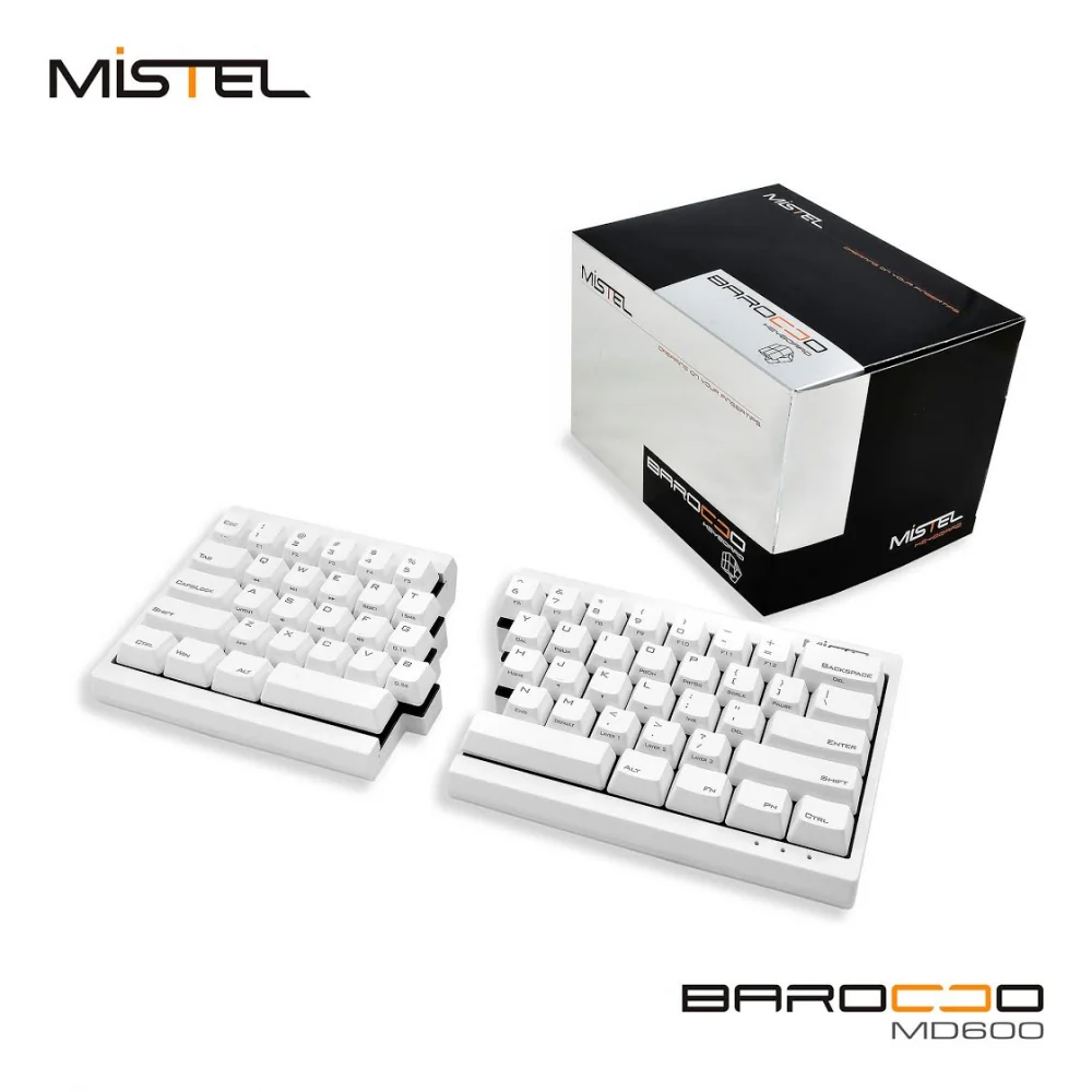 Mistel Barocco White 60% Laser Engraved PBT Mechanical Keyboard - Image 5