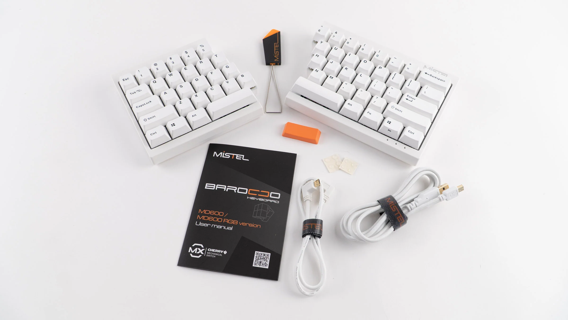 Mistel Barocco White 60% RGB Double Shot PBT Mechanical Keyboard - Image 7