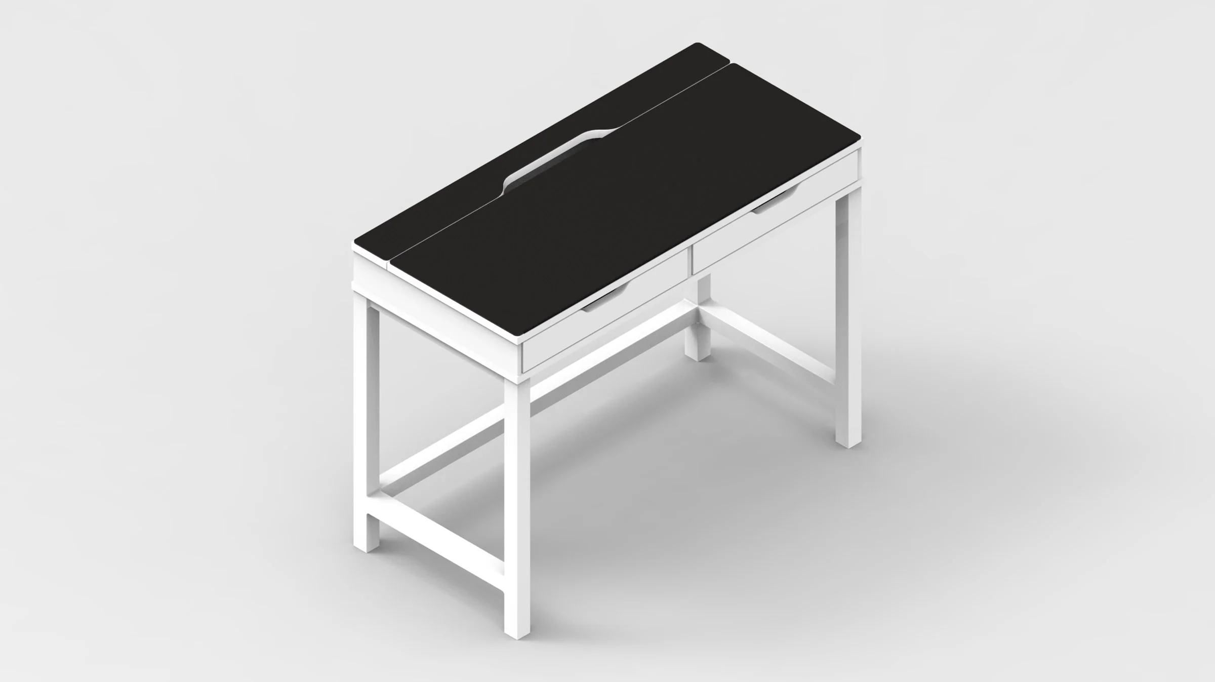 Black IKEA ALEX Desk Mat (39" / 100 cm) Full-desk Mouse Pad - Image 5