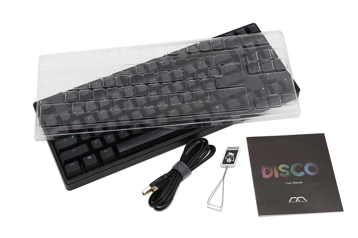 MK Disco Black RGB LED TKL Double Shot PBT Mechanical Keyboard - Image 4