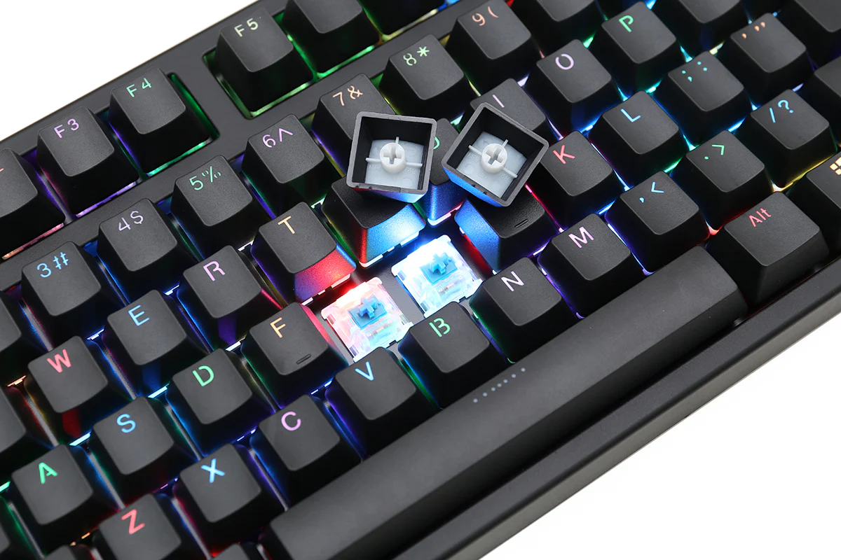 MK Disco Black RGB LED TKL Double Shot PBT Mechanical Keyboard - Image 8