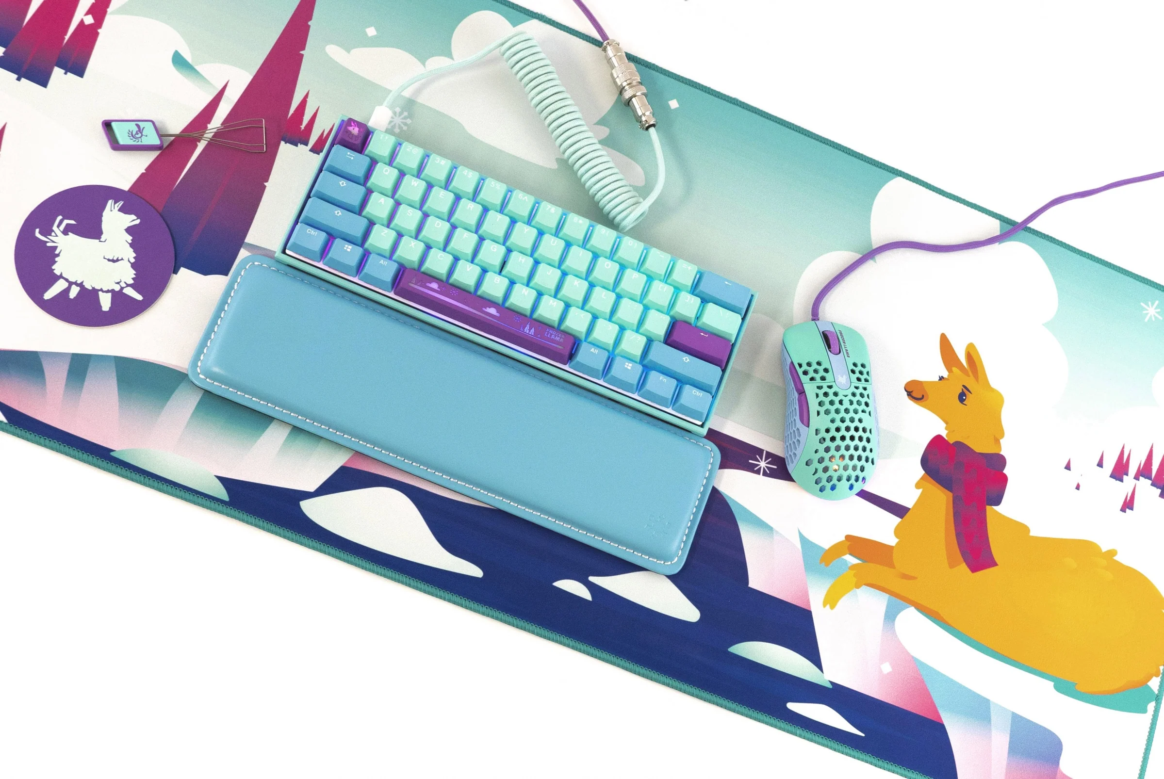 MK Frozen Llama Mouse 67g Lightweight Gaming 3389 Pixart RGB GM 8.0 - Image 15