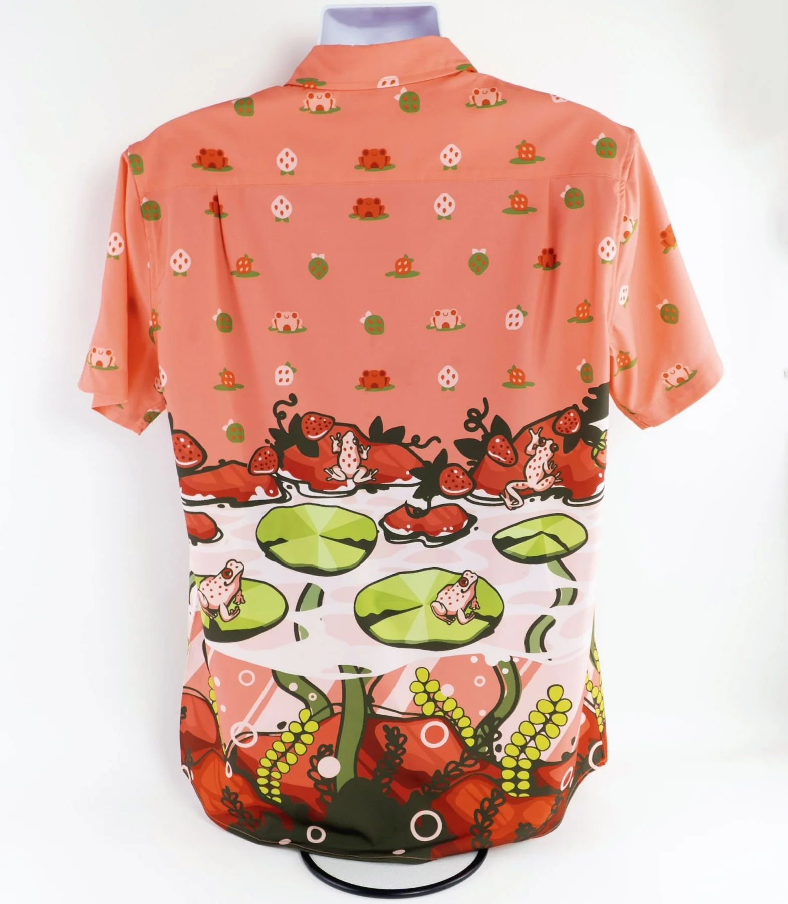 MK Strawberry Frog Hawaiian Button-up Shirt - Image 2