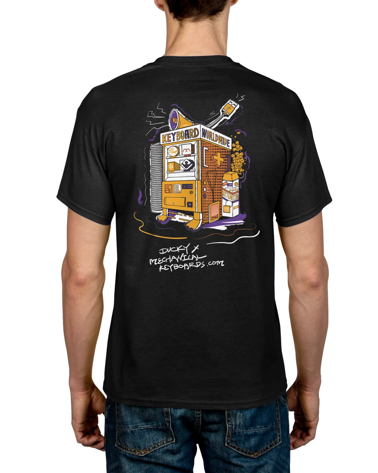 MK x Ducky Worldwide Keyboard Vending Machine T-Shirt