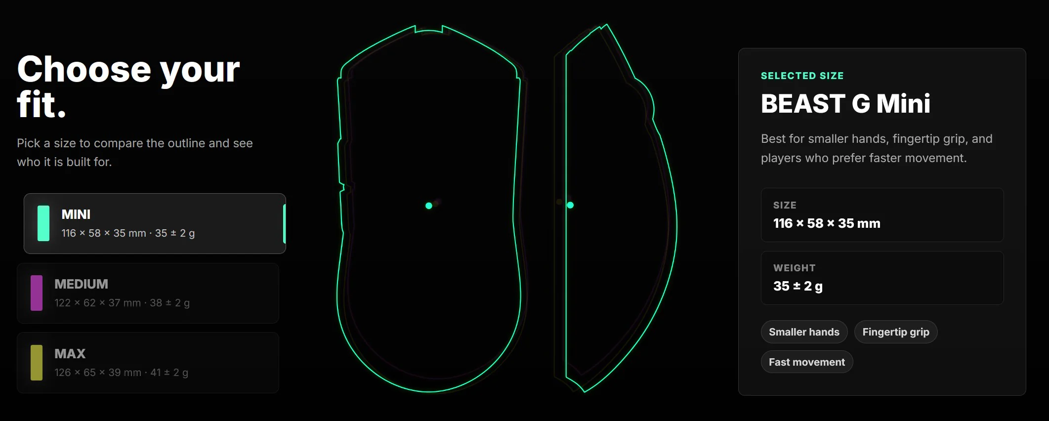 MK x WLMOUSE Beast G Mini Wireless 8K Mouse - Image 8