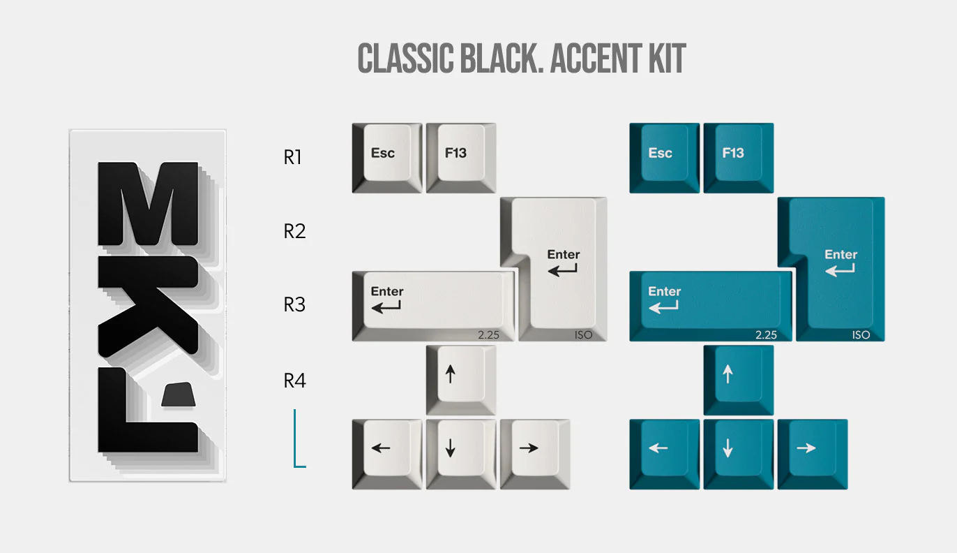 MKL Keycap Set - Classic Black (WoB) - Image 7
