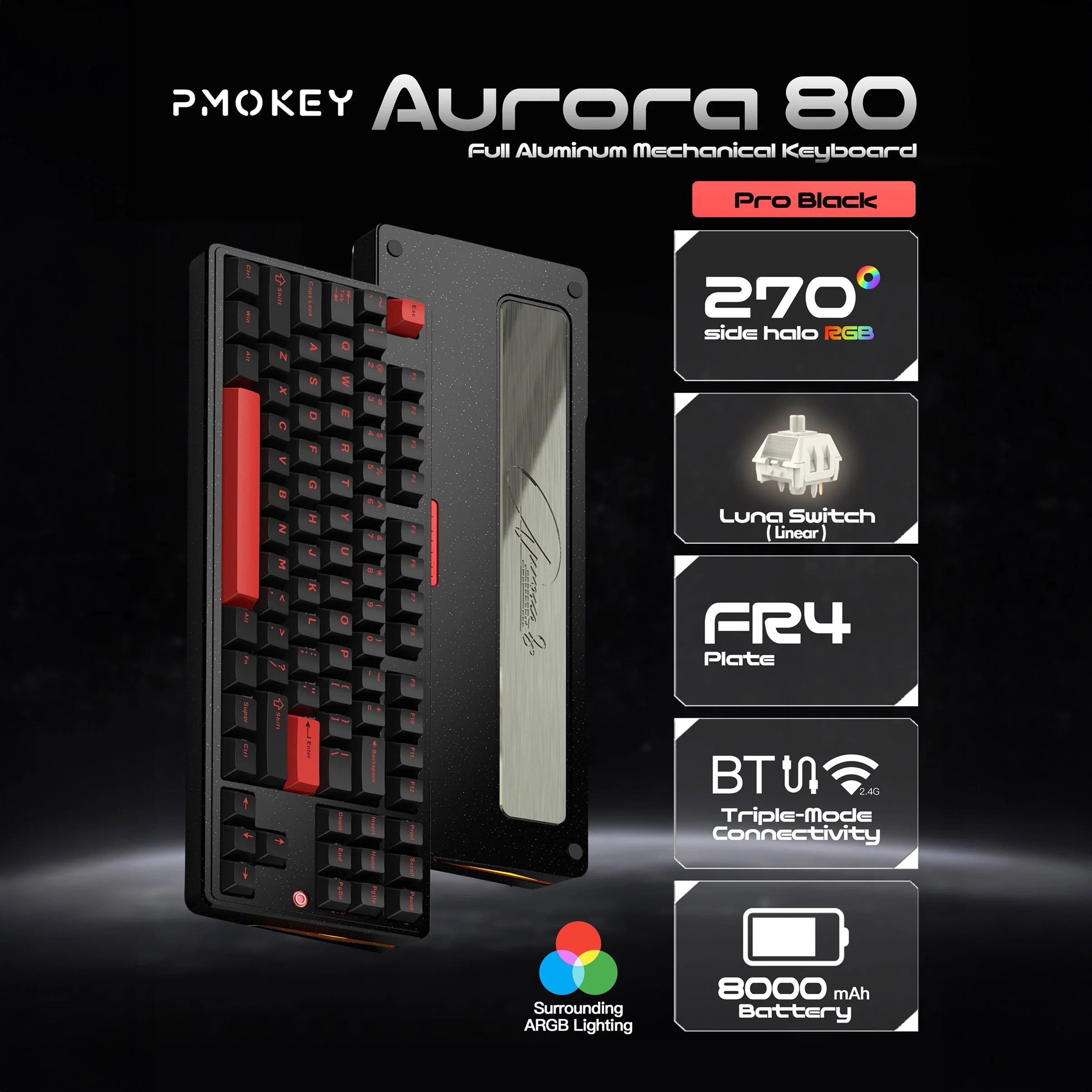 PMOKEY Aurora 80 Aluminum Wireless Keyboard - Image 31