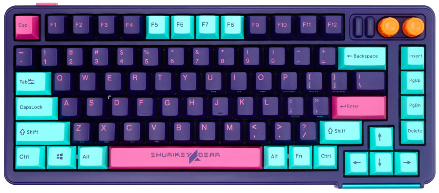 Shurikey Saizo 003 75% Bluetooth 5.0 White LED Double Shot ABS EC Mechanical Keyboard - Image 6