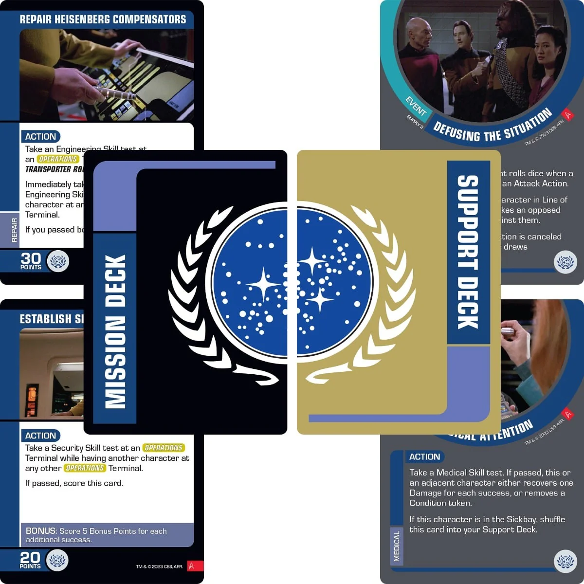 Star Trek Away Missions Battle of Wolf 359 Core Set Federation Versus The Borg - Image 2