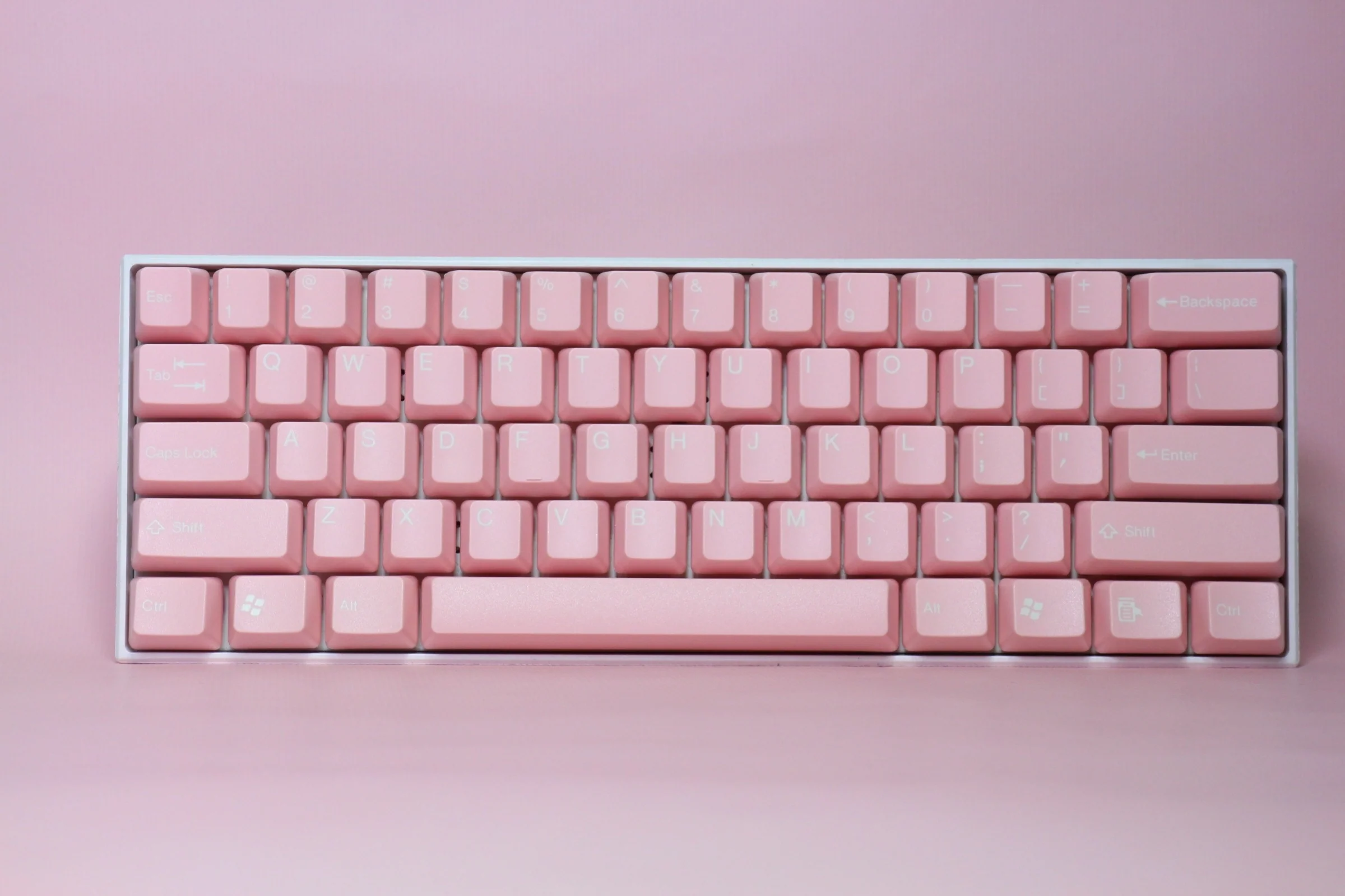 Tai-Hao Pink Love 104 Key OEM Profile Double Shot ABS Keycap Set
