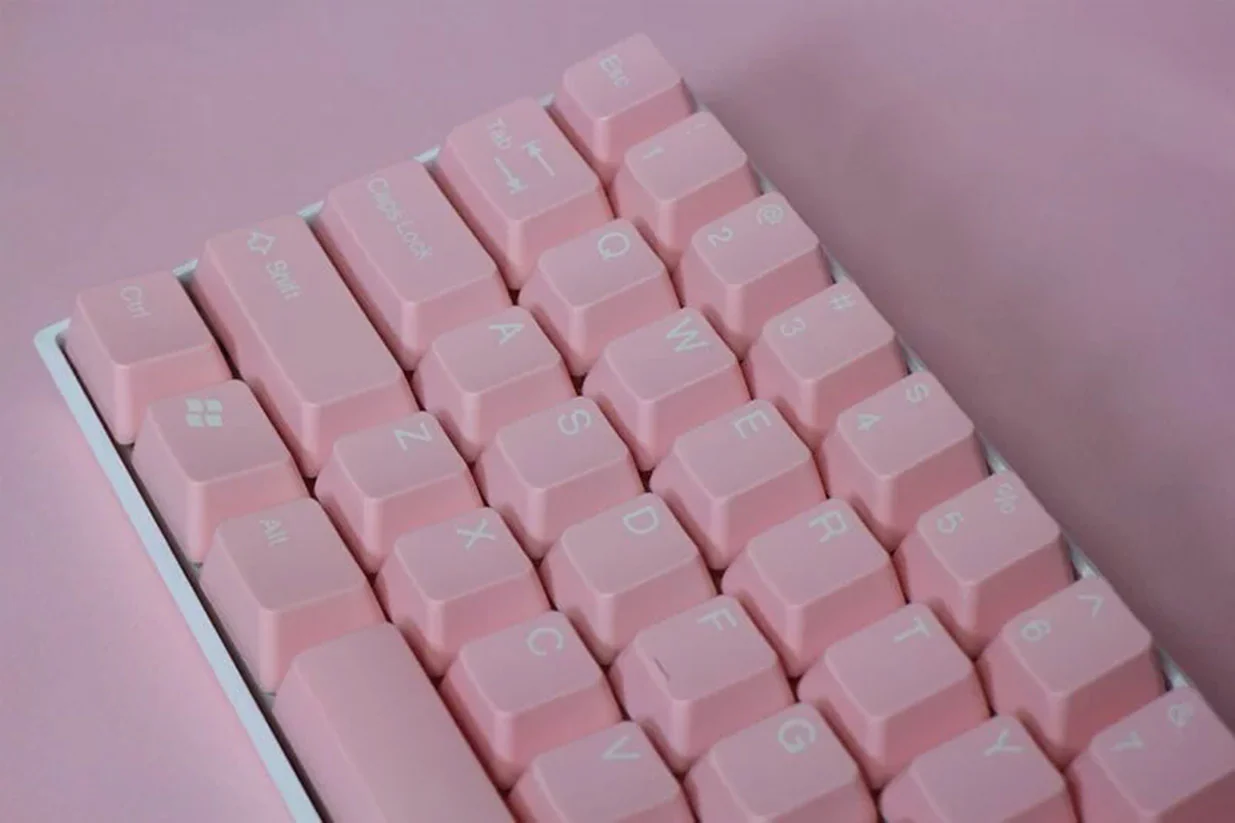 Tai-Hao Pink Love 104 Key OEM Profile Double Shot ABS Keycap Set - Image 2