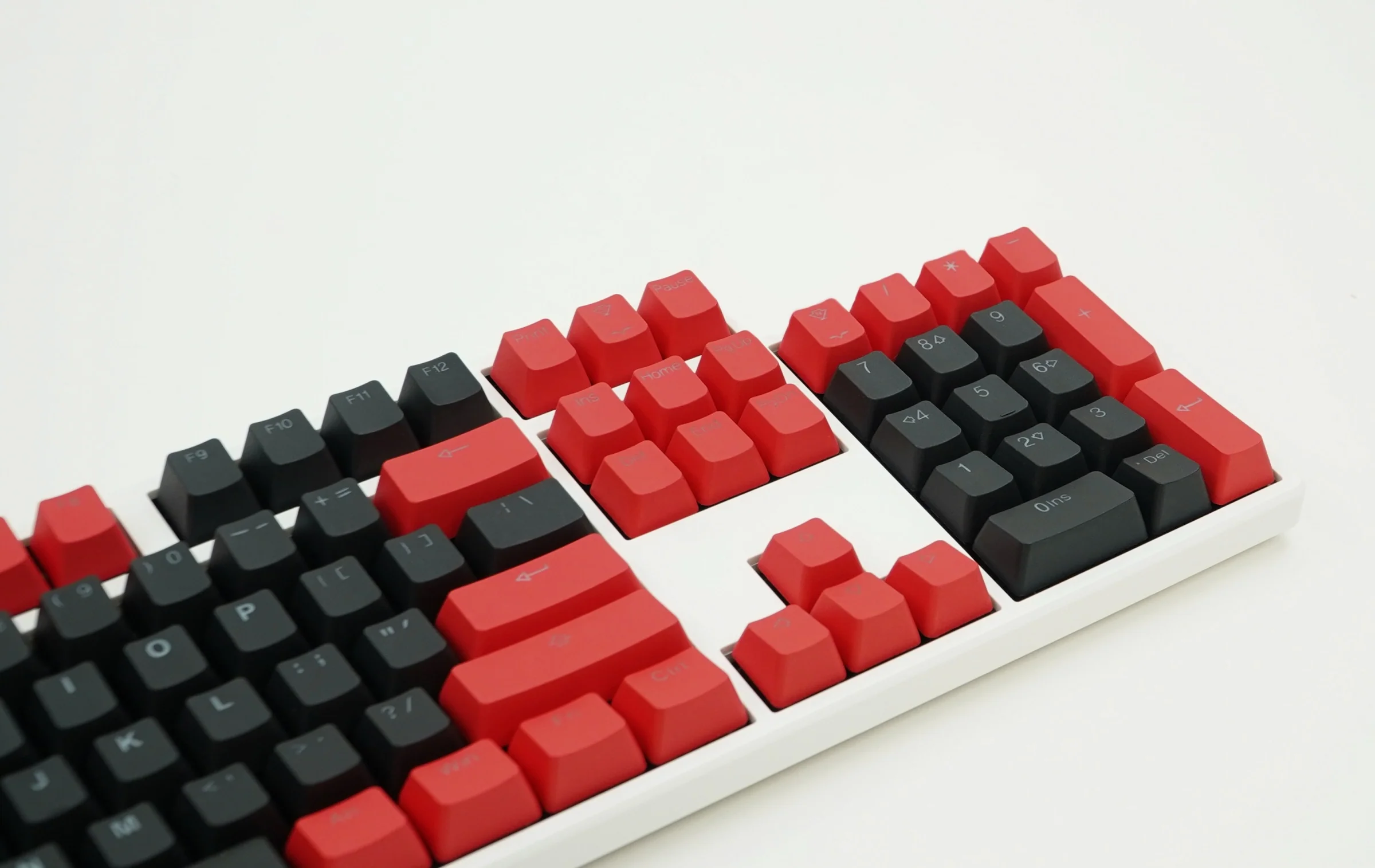 Tai-Hao Red / Black 104 Key OEM Profile PBT Double Shot Backlit Keycap Set - Image 3