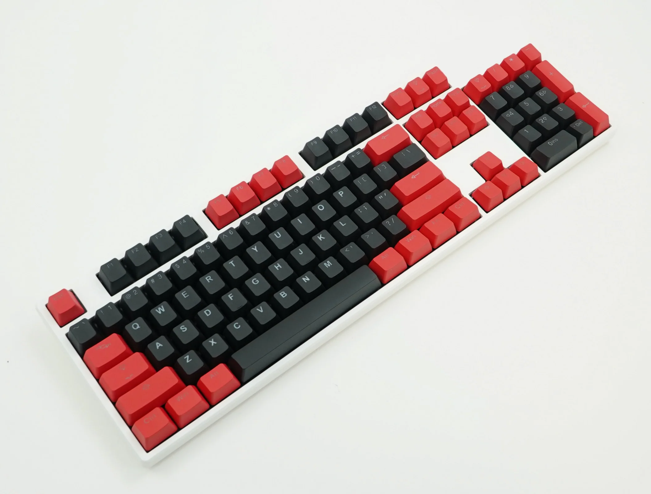 Tai-Hao Red / Black 104 Key OEM Profile PBT Double Shot Backlit Keycap Set - Image 4