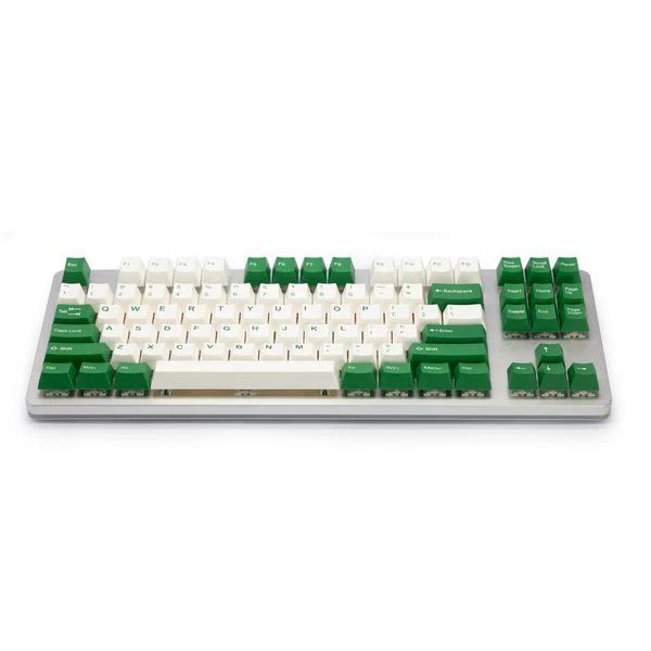 Tai-Hao Green & White 116 Key Cubic Profile Double Shot ABS Keycap Set - Image 2