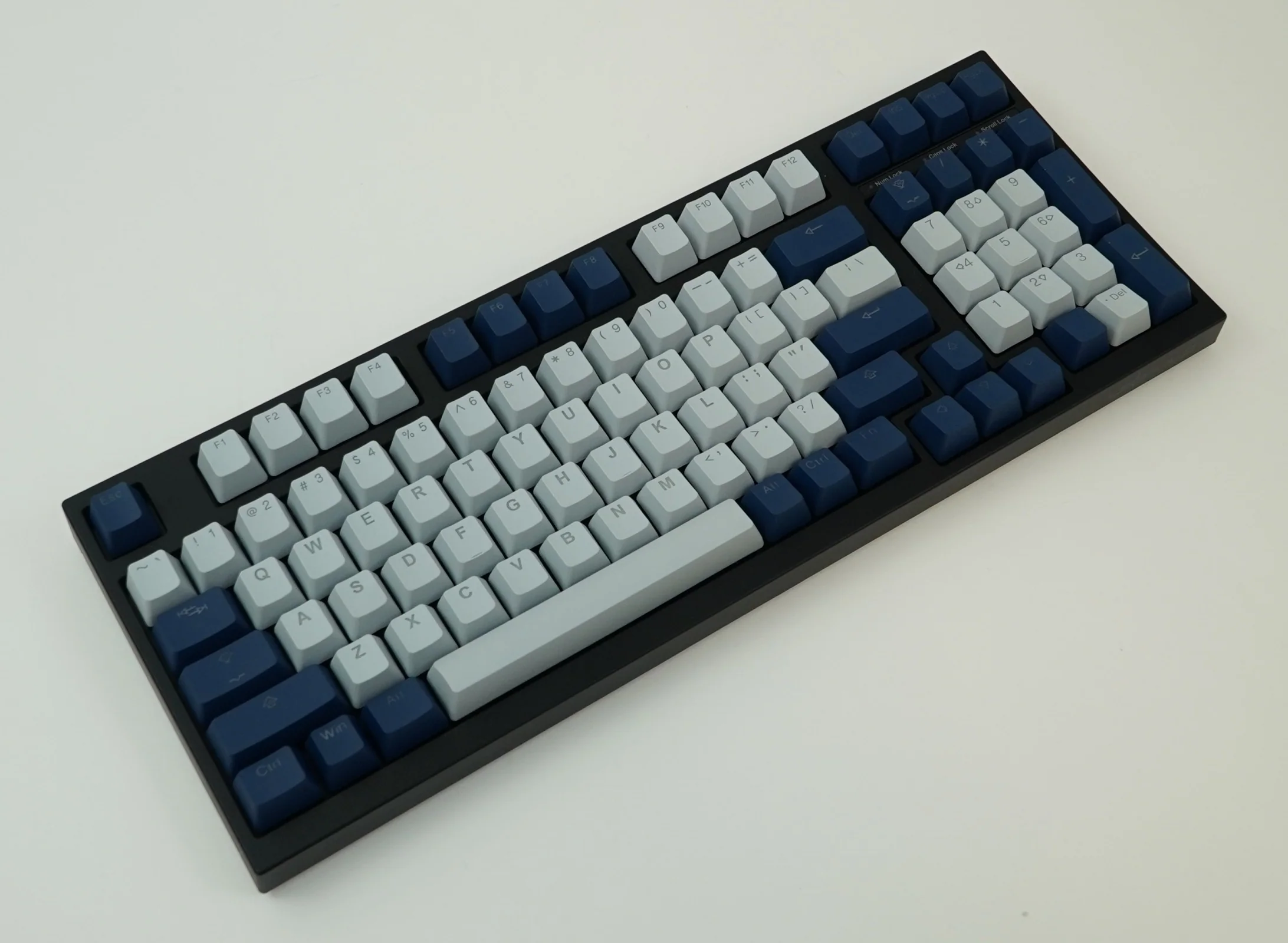 Tai-Hao Cool Grey / Navy Backlit 132 Key OEM Profile Double Shot PBT Keycap Set - Image 4