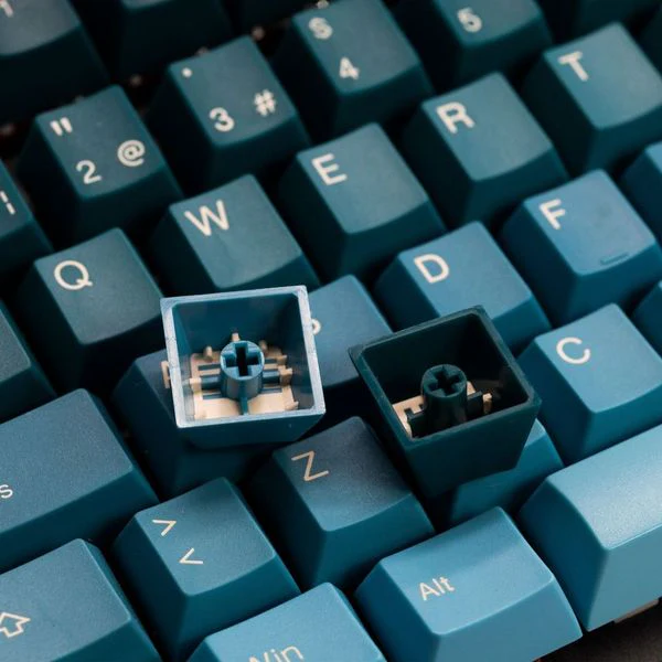 Tai-Hao Pine Green Gradient ISO Spanish 141 Key Cubic Double Shot ABS Keycap Set - Image 4