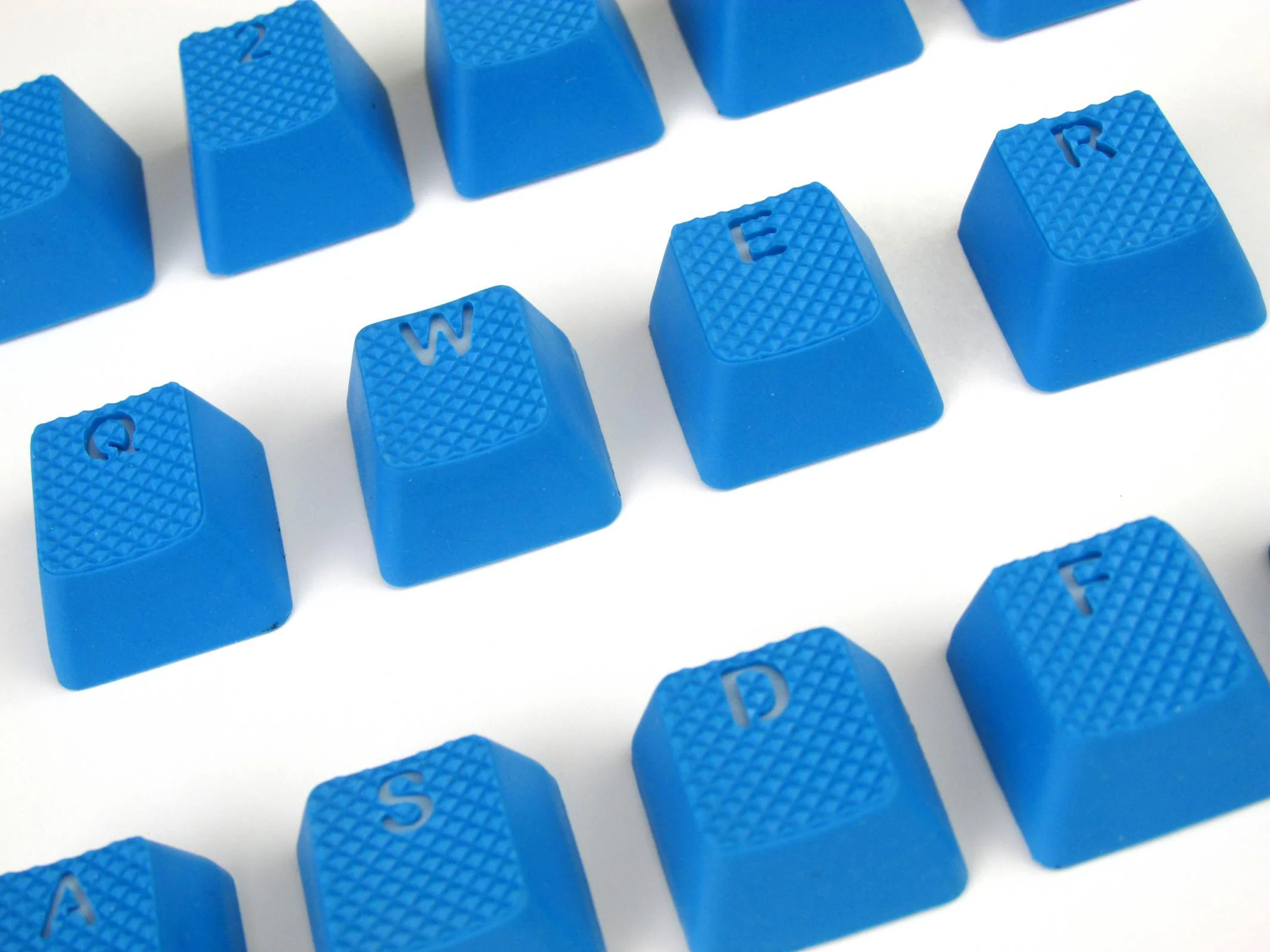 Tai-Hao Sky Blue Backlit 18 Key OEM Profile Double Shot Rubber TPR Keycap Set - Image 5