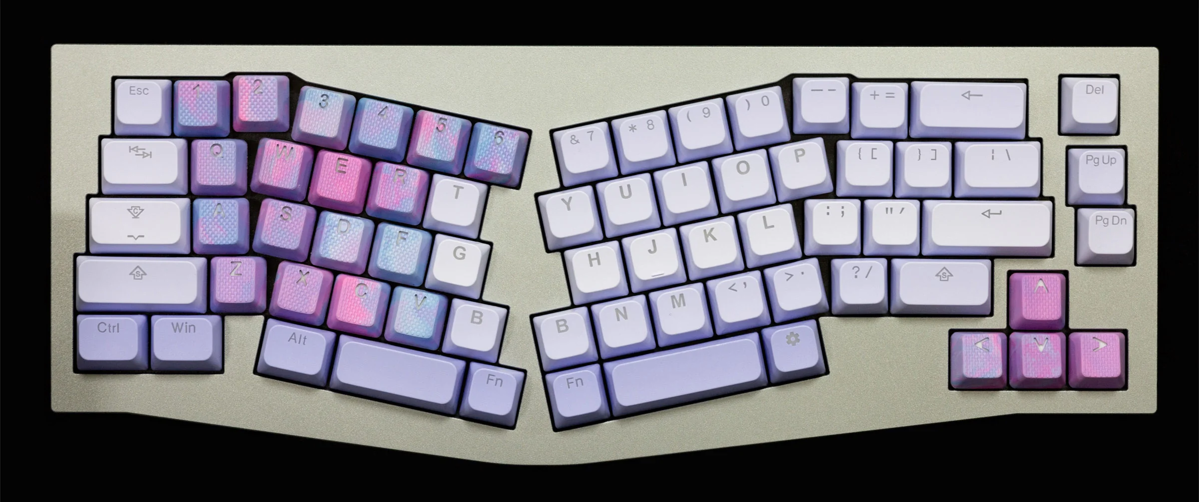 Tai-Hao Aurora Wave Purple Backlit 171 Key BOBO Profile Double Shot ABS Keycap Set - Image 6