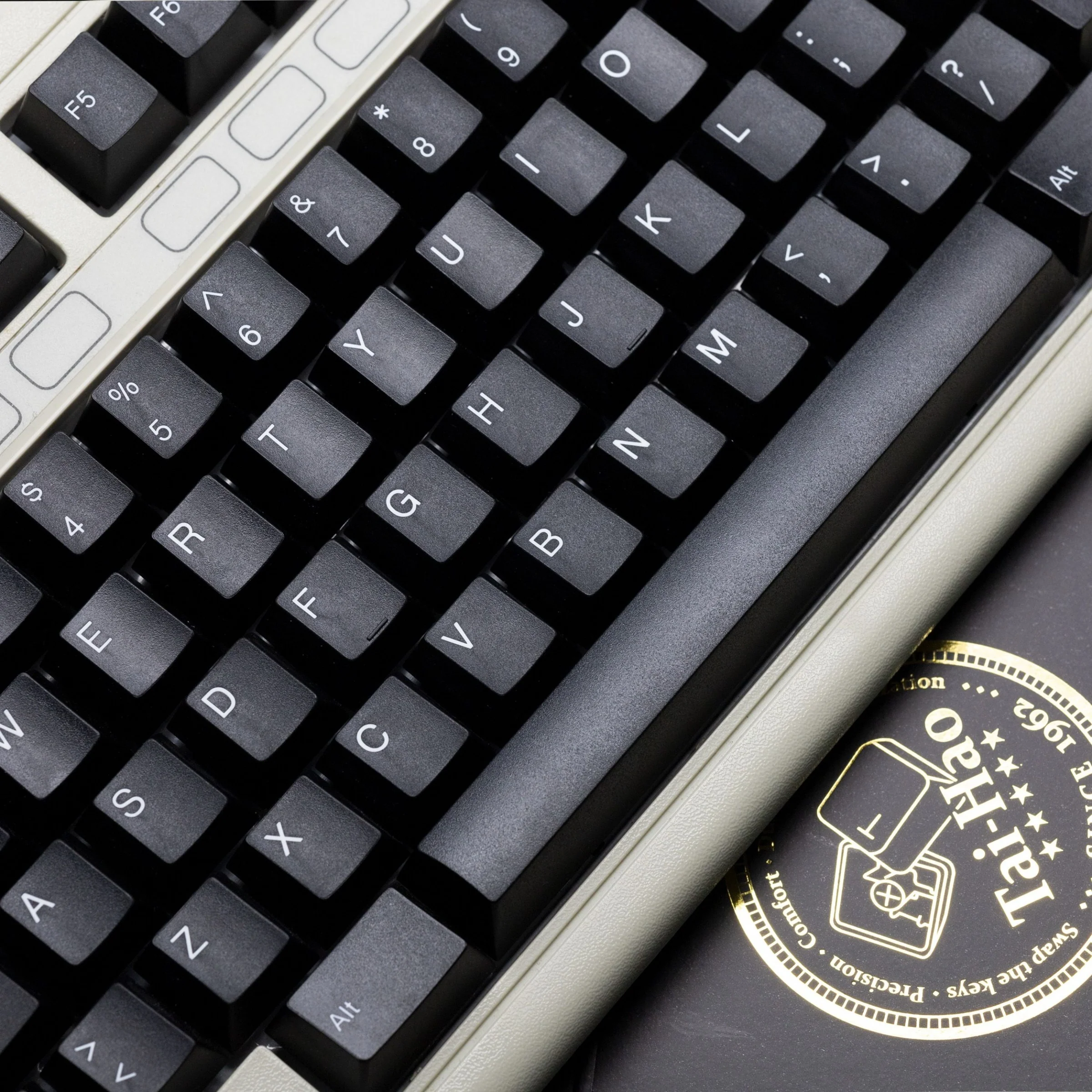 Tai-Hao Black 138 Key Cubic Profile Double Shot ABS ALPS Keycap Set - Image 3