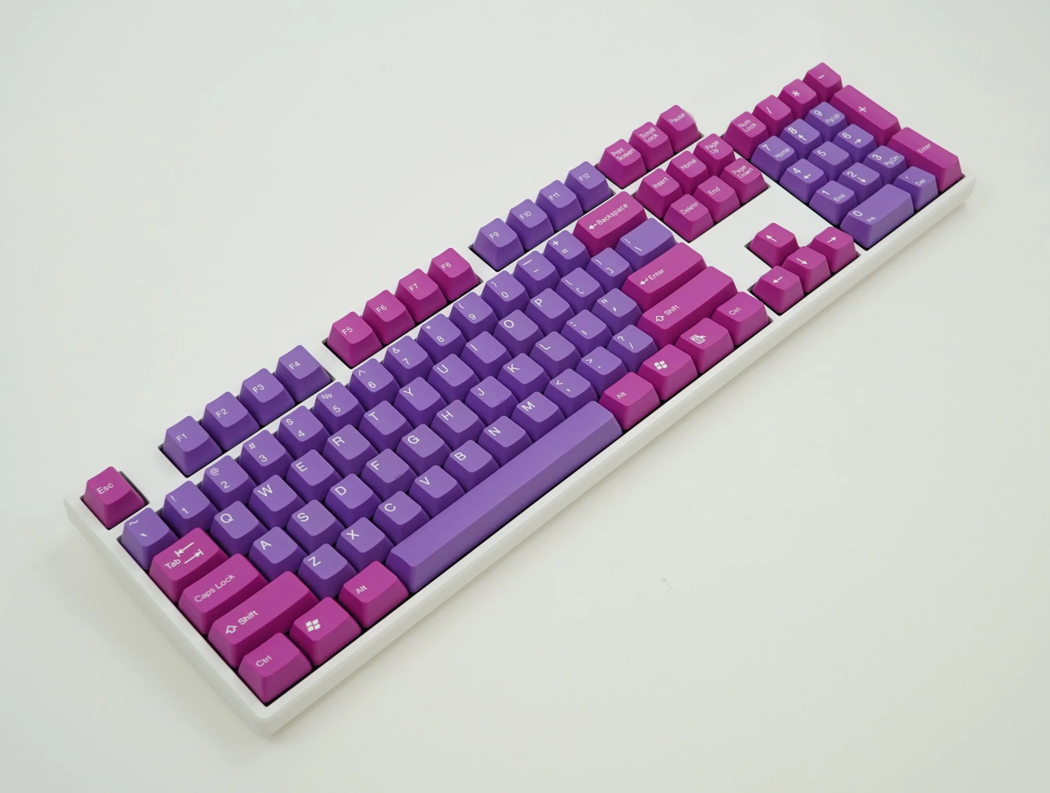 Tai-Hao Purple / Pink 115 Key OEM Profile Double Shot ABS Keycap Set - Image 5