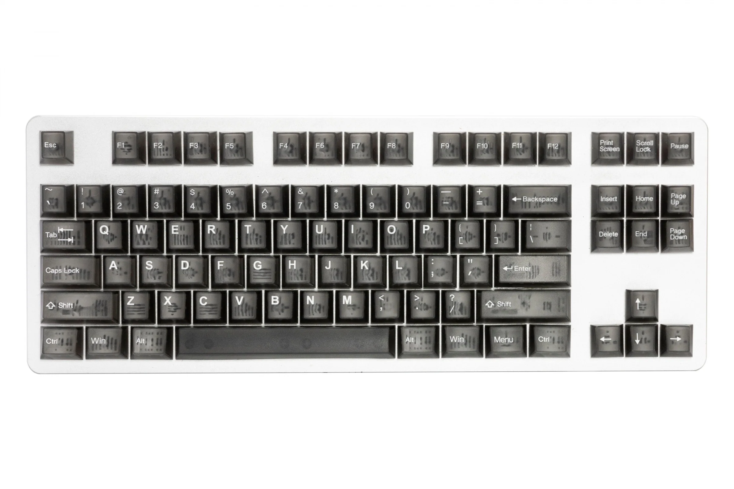 Tai-Hao Smokey Quartz Translucent 152 Keys Cubic Double Shot ABS Keycap Set