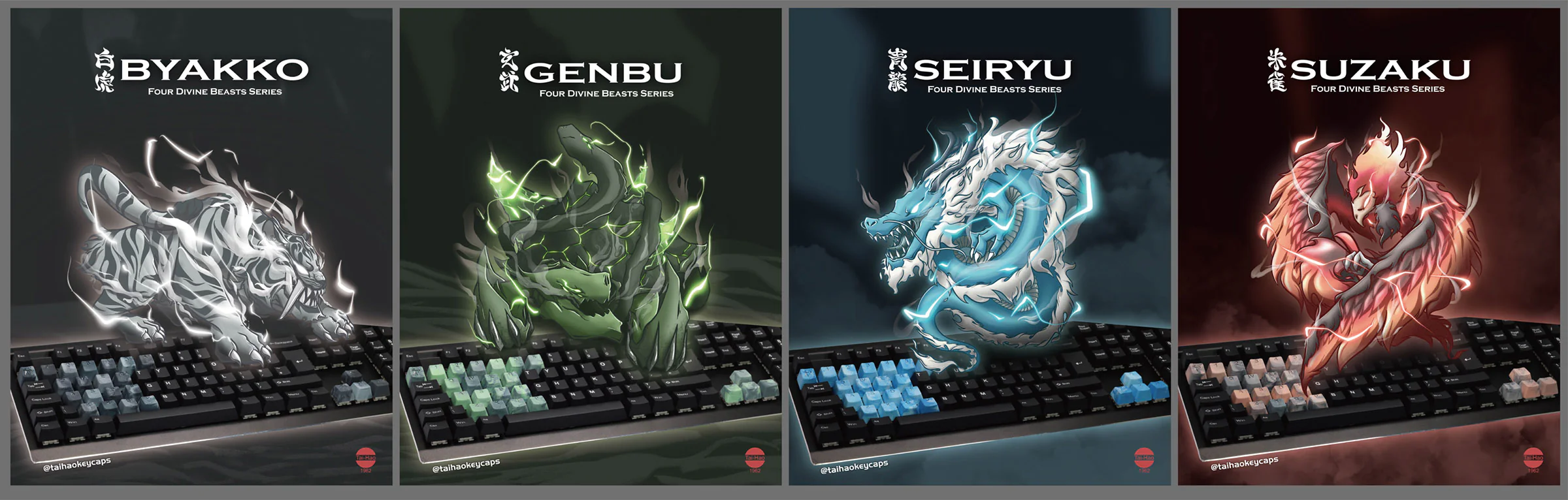 Tai-Hao TPR MKII Marble Backlit 23 Key OEM Profile Rubber Keycap Set - Image 2