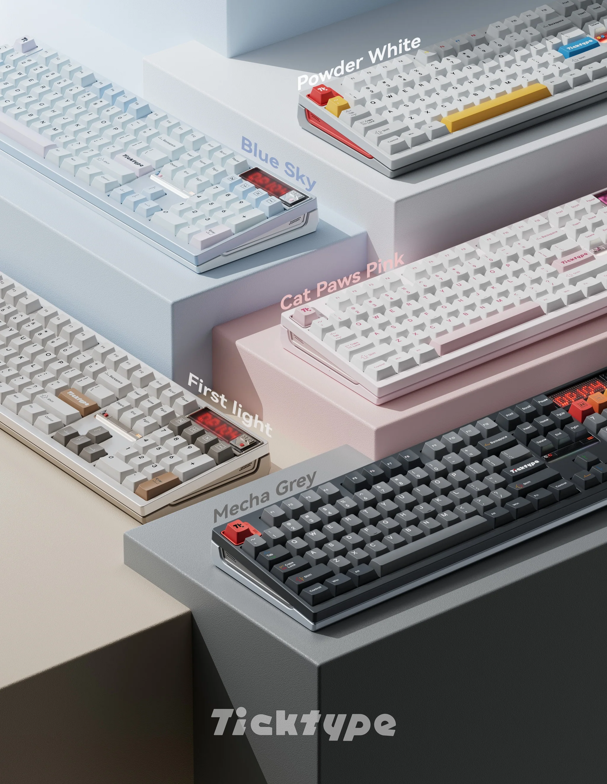 Ticktype DP104 8K Aluminum Wireless RGB Keyboard - Image 2