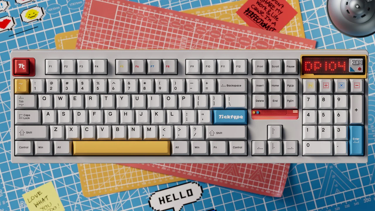 Ticktype DP104 8K Aluminum Wireless RGB Keyboard - Image 21