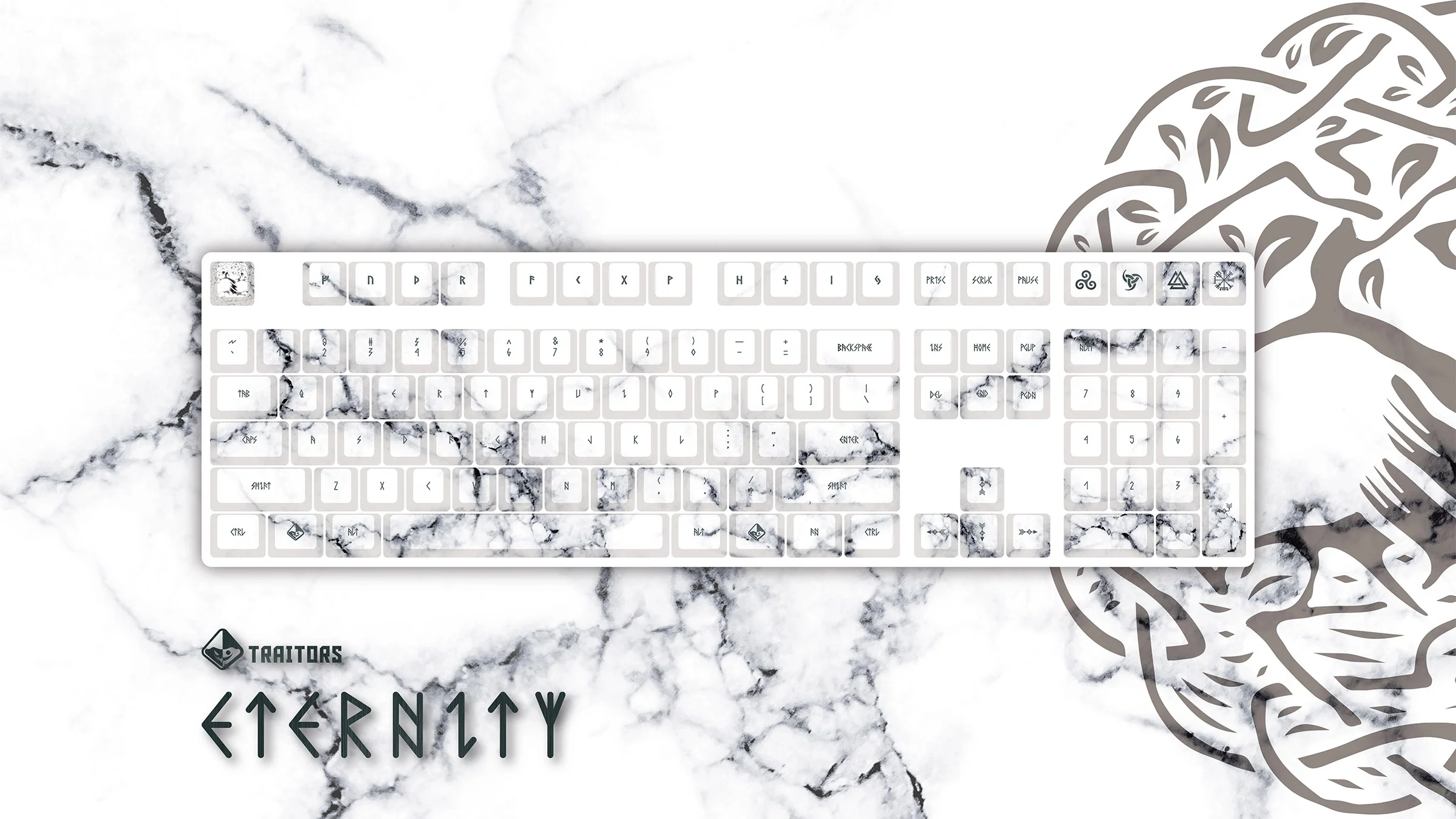 Traitors Eternity 108 Key Cherry Profile Reverse Dye Sub PBT Keycap Set - Image 2