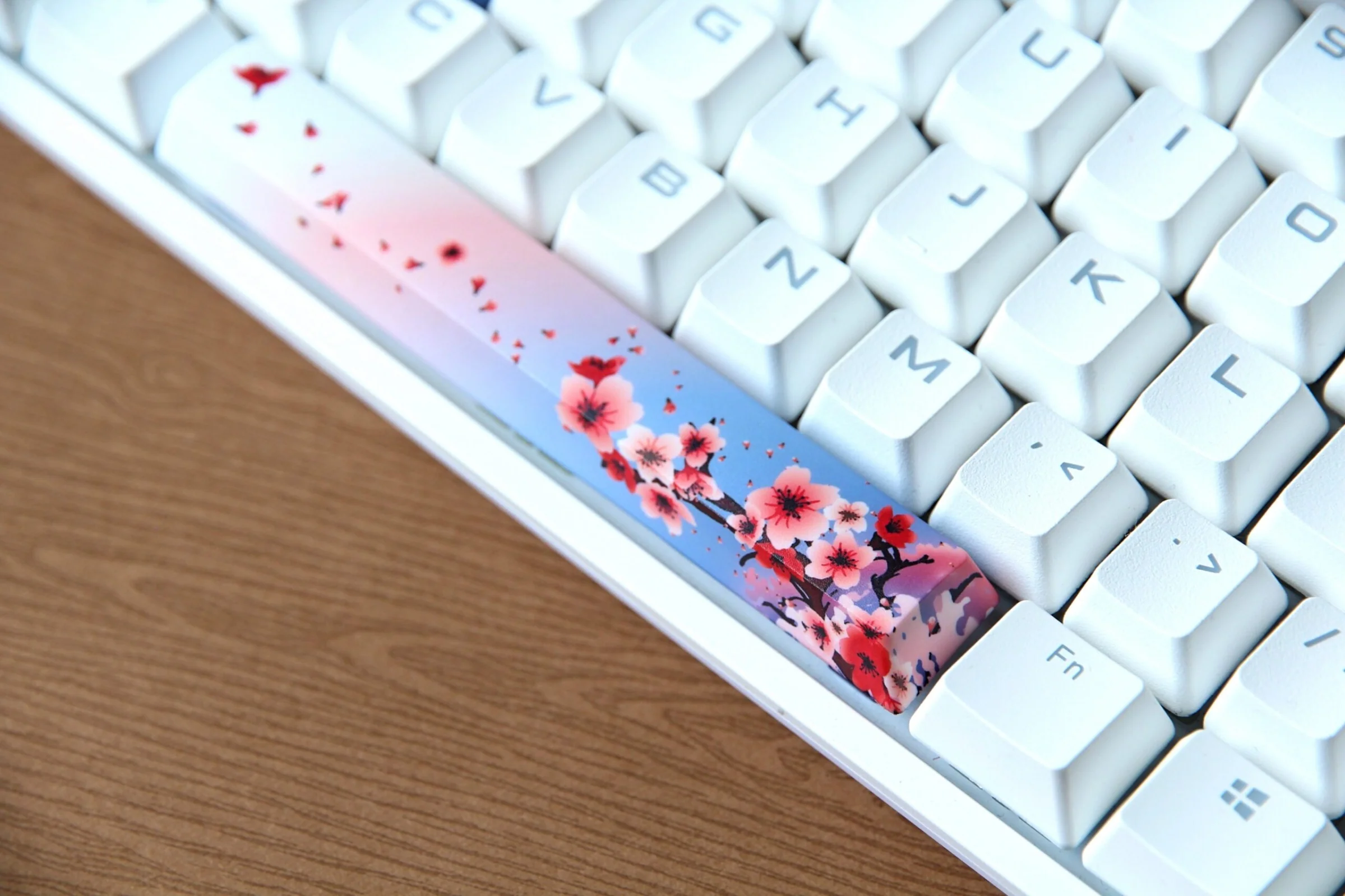 Traitors Sakura Shiro 6 Key OEM Profile Dye Sub Keycap Set - Image 6