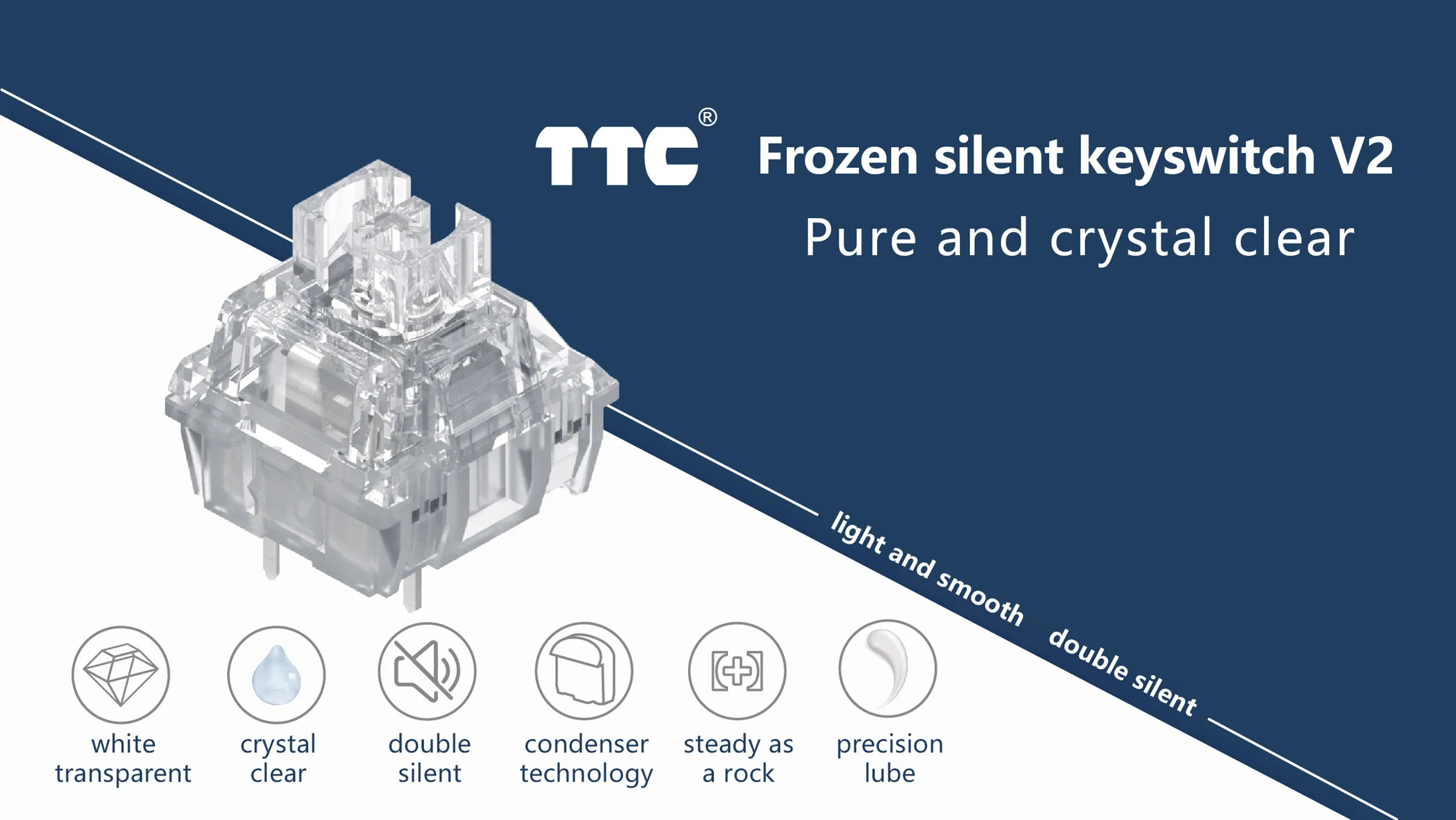 TTC Frozen Silent V2 39g Linear Plate Mount Switch - Image 3