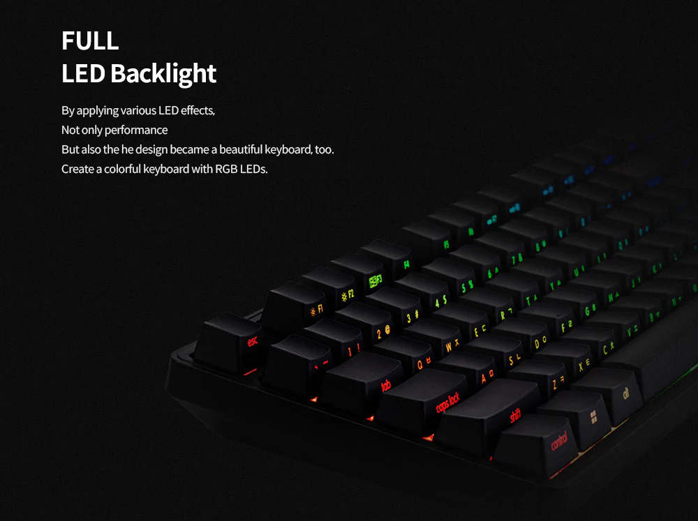 Typone Mars Pro Shooting Star RGB LED TKL Mechanical Keyboard - Image 2