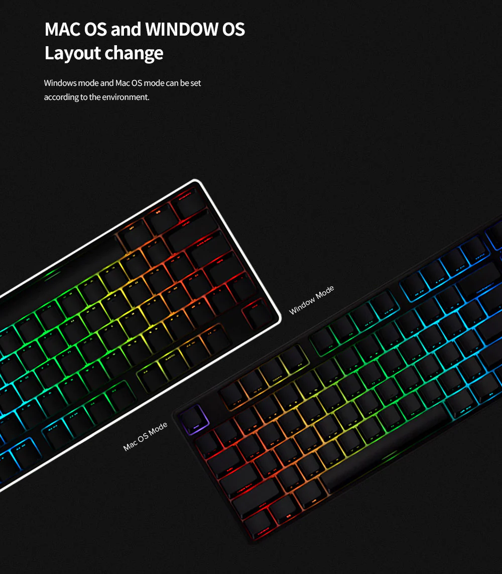 Typone Mars Pro Shooting Star RGB LED TKL Mechanical Keyboard - Image 4