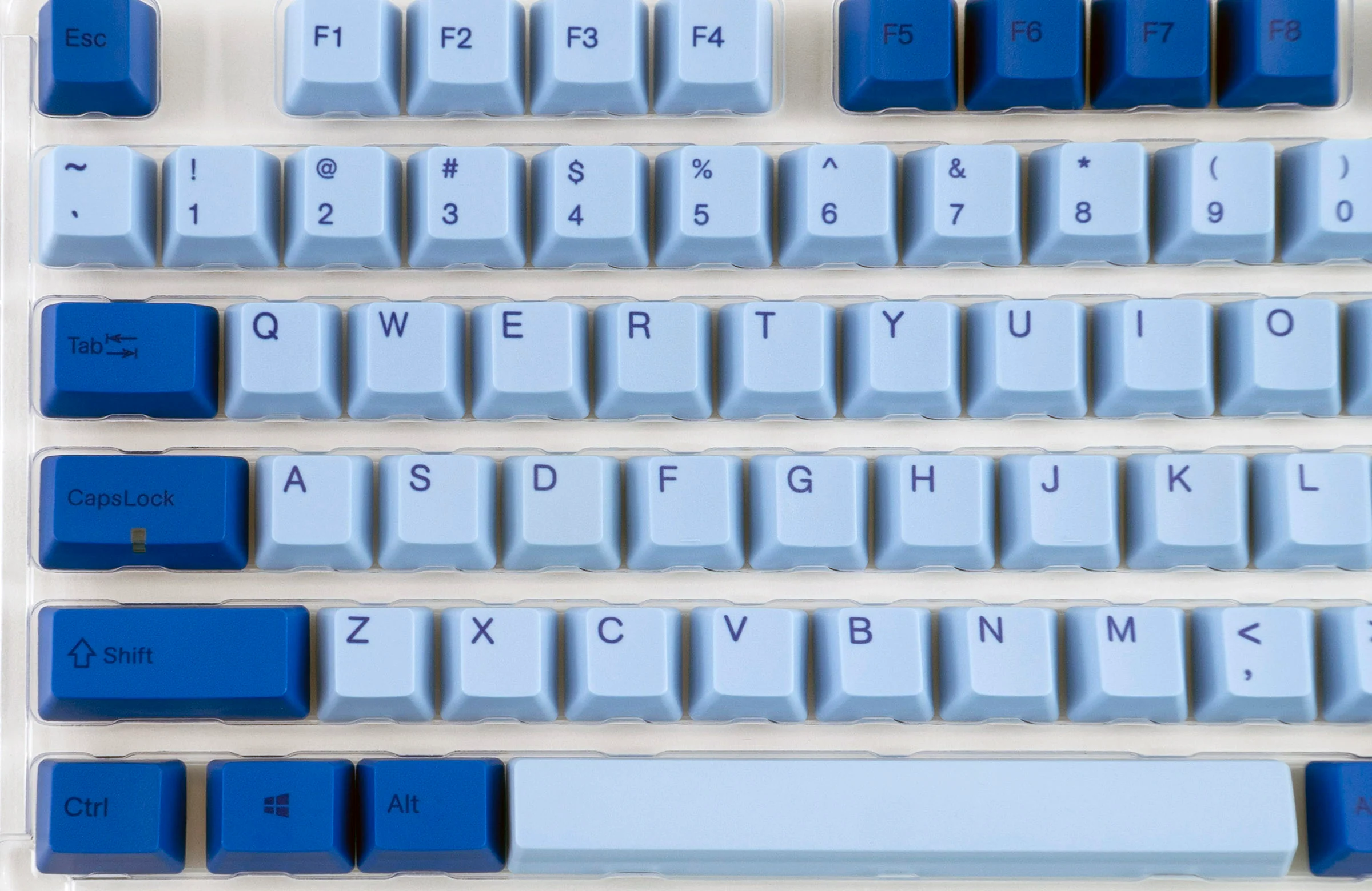 Varmilo Blue / Light Blue 108 Key Varmilo Profile Dye Sub PBT Keycap Set - Image 2