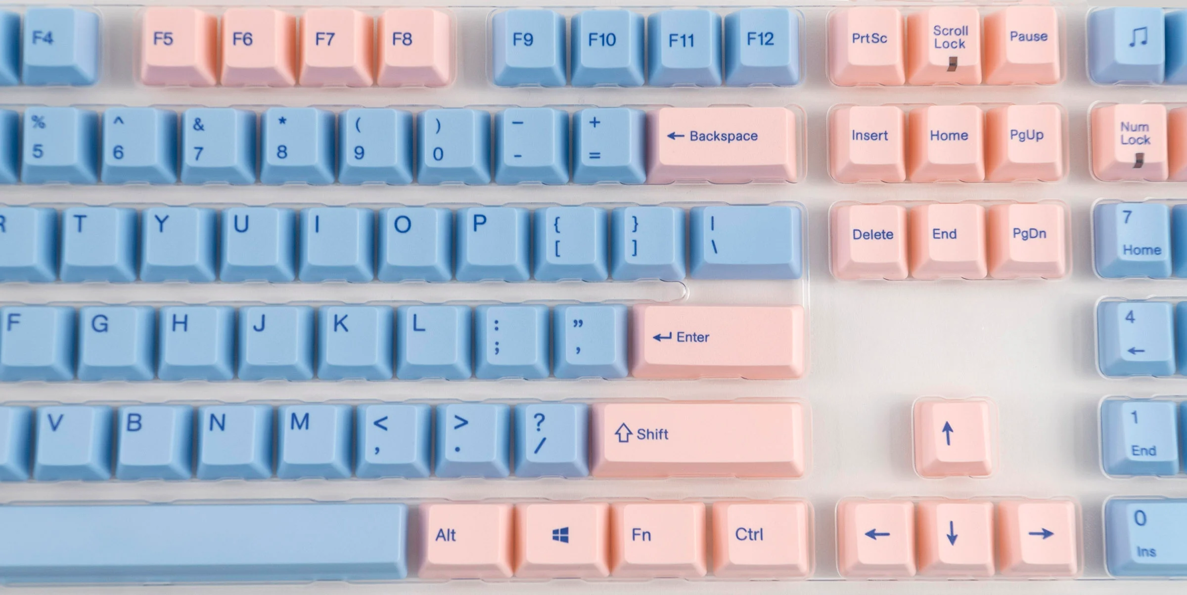 Varmilo Blue / Pink 108 Key Varmilo Profile Dye Sub PBT Keycap Set - Image 4